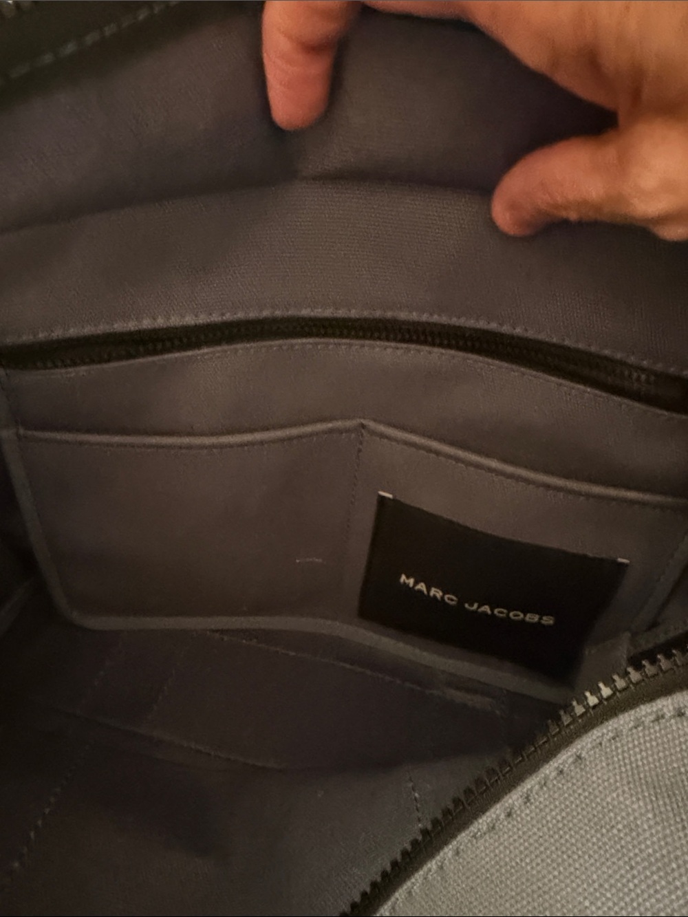 Marc Jacobs Lavender Canvas Tote with White Logo - Picture 5 of 6